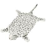 vidaXL Tapis en peluche en forme de léopard 139 cm Blanc, Neuf, Verzenden