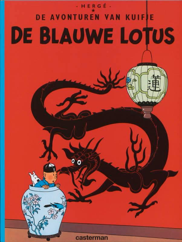 De blauwe lotus / Kuifje / 04 9789030325109 Hergé, Boeken, Stripverhalen, Gelezen, Verzenden