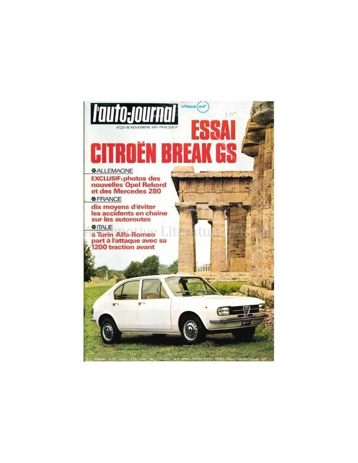 1971 LAUTO-JOURNAL MAGAZINE 23 FRANS, Livres, Autos | Brochures & Magazines