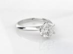 Zonder Minimumprijs - Ring Platina - 1.57ct. tw. Diamant, Handtassen en Accessoires, Ringen, Nieuw