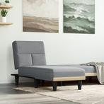 vidaXL Chaise longue stof lichtgrijs, Verzenden, Nieuw