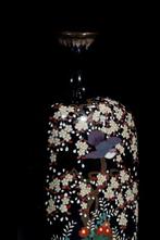 Vaas - Emaille, Een donkerblauwe cloisonné vierkante vaas