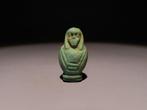 Oud-Egyptisch Faience Canopisch amulet. Laatste Periode, 664