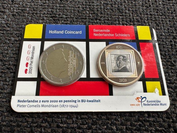 Pays-Bas. Coin Card 2020/2022 Holland Coincard (9 stuks), Postzegels en Munten, Munten | Europa | Euromunten