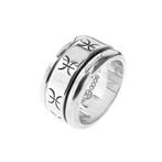 Zilveren robuuste heren ring | Good Times (zilveren ring), Handtassen en Accessoires, Ringen, Gebruikt, Overige kleuren, 20 of groter