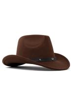 Cowboyhoed Donkerbruin Wolvilt Ster Donkerbruin Cowboy Weste, Ophalen of Verzenden, Nieuw