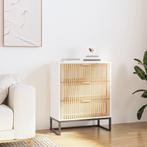 vidaXL Dressoir 60x30x75 cm bewerkt hout wit, Huis en Inrichting, Kasten | Overige, Verzenden, Nieuw
