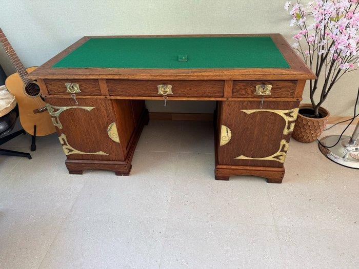 Bureau - Eik - Bureau Art Nouveau, Antiek en Kunst, Antiek | Meubels | Stoelen en Sofa's