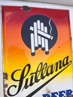 Sullana Beer Cigarettes Emailschild - Enseigne en émail -