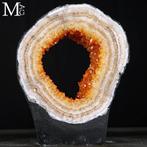 Crystals Portal Madeira citrien geode – ringplak - Hoogte: