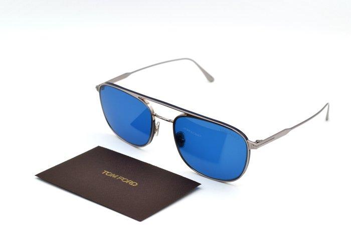 Tom Ford - JAKE TF827 14V - Rectangular Silver Metal Design, Handtassen en Accessoires, Zonnebrillen en Brillen | Dames