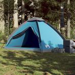 vidaXL Tente de camping à dôme 4 personnes bleu, Caravans en Kamperen, Tenten