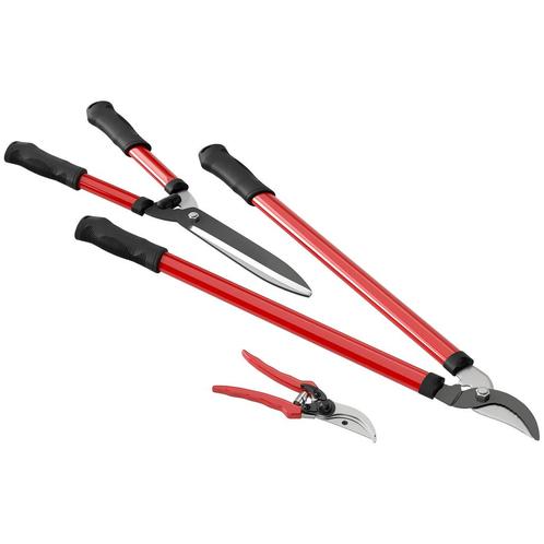 TRUUSK 3-delige Heggenschaar Set - Anti-aanbaklaag Stalen Me, Tuin en Terras, Overige Tuin en Terras, Verzenden