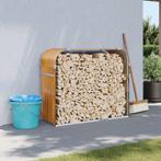 vidaXL Haardhoutopslag 120x45x100 cm gegalvaniseerd staal, Tuin en Terras, Verzenden