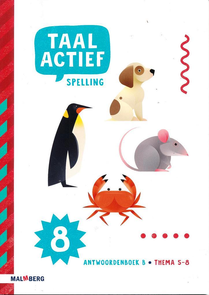 Taal Actief versie 5 Antwoordenboek B Spelling groep 8, Livres, Livres scolaires, Envoi