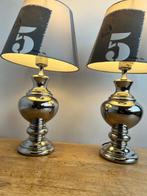 Lampe de table (2) - Lampes de table en céramique argentée