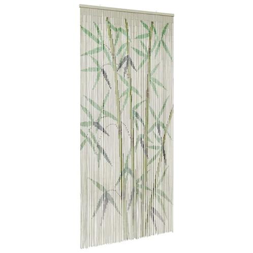 vidaXL Insectengordijn bamboe print 90x220 cm bamboe, Doe-het-zelf en Bouw, Deuren en Vliegenramen, Nieuw, Verzenden
