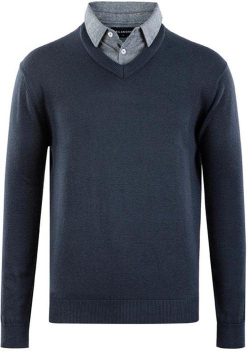Tweedekans | Milanoro - Herenpullover met overhemdkraag -, Kleding | Heren, Overhemden, Ophalen of Verzenden
