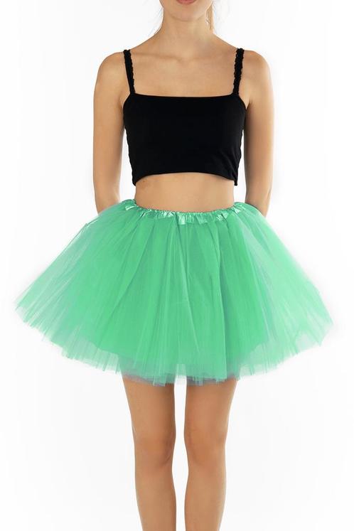 KIMU® Tutu Mint Groen Tule Rokje L XL XXL Mintgroene Pettico, Kleding | Dames, Carnavalskleding en Feestkleding, Nieuw, Ophalen of Verzenden