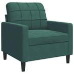 Fauteuil 60cm fluweel groen | Retour Deal 40% | Snel!, Huis en Inrichting, Fauteuils, Verzenden, Nieuw, 75 tot 100 cm, 75 tot 100 cm