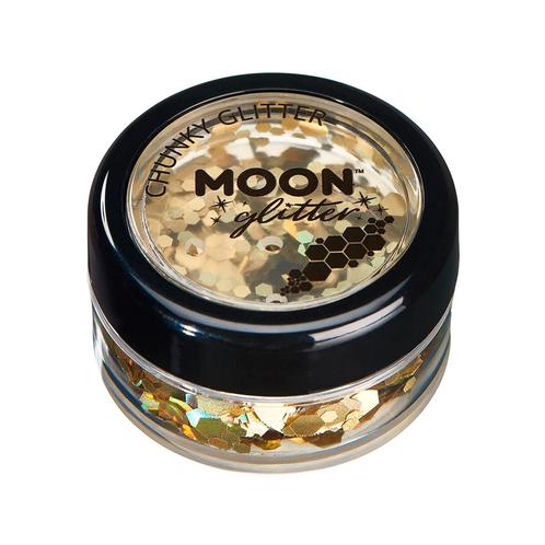 Moon Glitter Holographic Chunky Glitter Gold 3g, Hobby & Loisirs créatifs, Articles de fête, Envoi