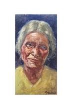 Miquel Bosch Pla (1918) - NO RESERVE - Portrait of an old, Antiek en Kunst