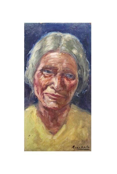 Miquel Bosch Pla (1918) - NO RESERVE - Portrait of an old, Antiek en Kunst, Kunst | Schilderijen | Klassiek