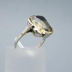 Zilver, Art Deco, Citrien(Getest!) - Ring