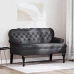 vidaXL Chesterfield Bank Zwart 119,5 x 64,5 x 75 cm, Verzenden, Nieuw