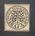 Italiaanse oude staten - Pauselijke Staat 1852 - 4 Baj bruin, Timbres & Monnaies, Timbres | Europe | Italie