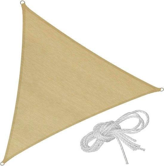 2dekans | tectake - Driehoekig zonneluifel 400 x 400 x 400, Tuin en Terras, Tegels en Klinkers, Ophalen of Verzenden