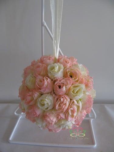 Bloemenbal Pomander RoseBall 32 Roze Ivory, Hobby en Vrije tijd, Knutselen, Nieuw