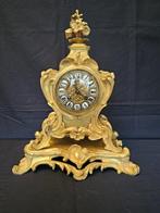 Pendule - Tafelklok - Lodewijk XVI-stijl - Verguld brons -, Antiek en Kunst, Antiek | Klokken
