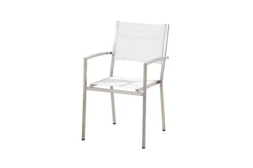 4 Seasons Outdoor Plaza stapelbare stoel white |, Jardin & Terrasse, Ensembles de jardin