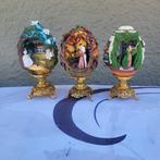 Œuf Fabergé - 3 Maisons de bijoux Fabergé dans le jardin Egg