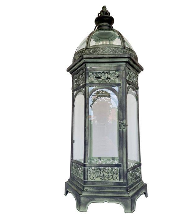 XL - Lantaarn - Glas, Metaal, Antiek en Kunst, Curiosa en Brocante