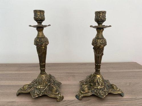 Taperstick (kleine blaker met een dunne pijp) - Brons,, Antiek en Kunst, Curiosa en Brocante