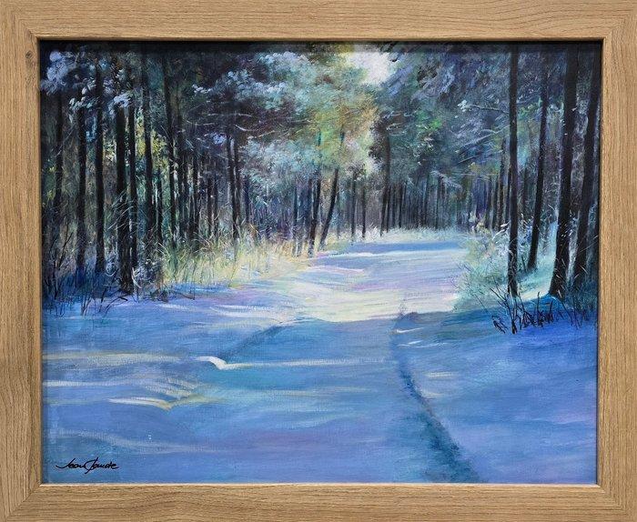 Jean Claude (XX) - La forêt endormie, Antiquités & Art, Art | Peinture | Classique