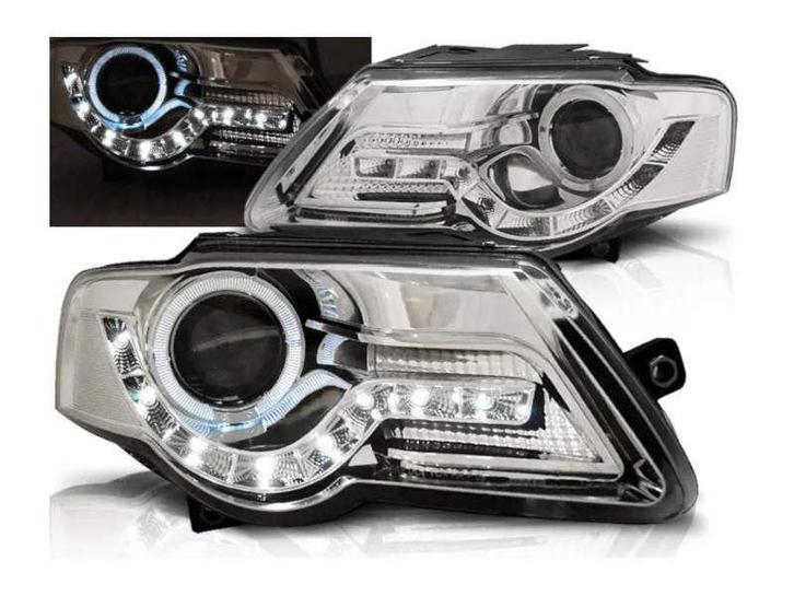 Daylight Chrome LED DRL geschikt voor VW Passat B6 3C, Auto-onderdelen, Verlichting, Nieuw, Volkswagen, Verzenden