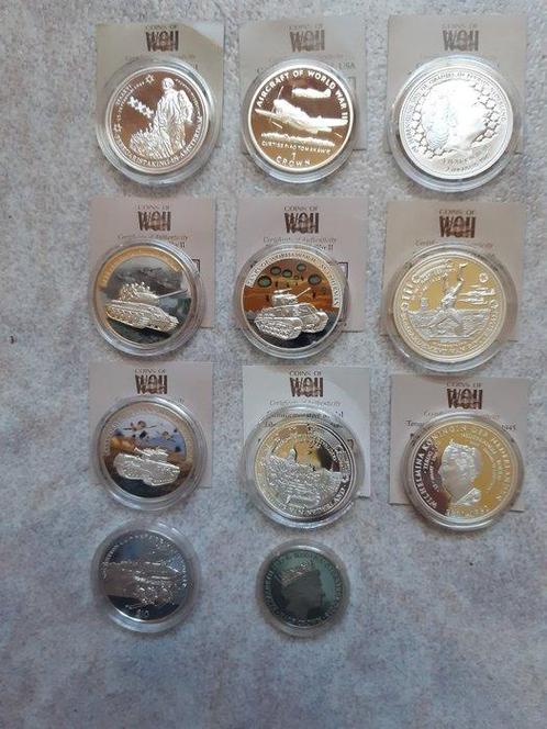 World. 1995-2018 Lot of 11 Silver Coins WOII 1995-2018 incl, Postzegels en Munten, Munten | Europa | Niet-Euromunten