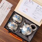 Theepot (3) - .999 zilver - Zilveren kan en beker