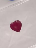 Certified Natural Ruby - 0.37 ct - Madagascar - heart shaped, Bijoux, Sacs & Beauté, Verzenden