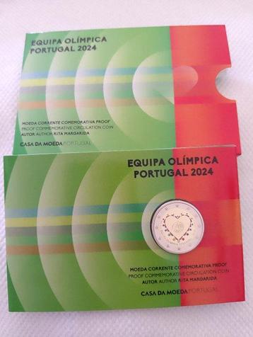 Portugal. 2 Euro 2024 Equipa Olimpica Portugal Proof beschikbaar voor biedingen