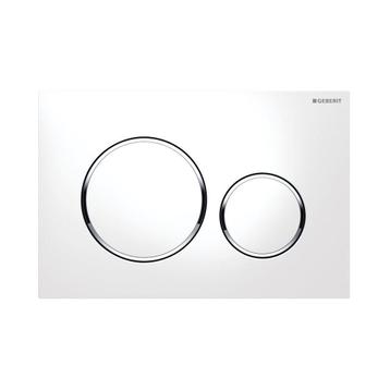 Bedieningsplaat Geberit Sigma 20 DF Wit met chroom, Ophalen of Verzenden, Overige typen