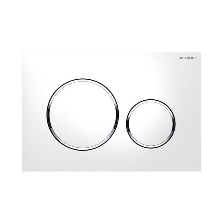 Bedieningsplaat Geberit Sigma 20 DF Wit met chroom, Bricolage & Construction, Sanitaire, Enlèvement ou Envoi