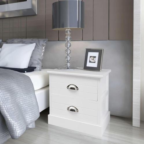 vidaXL Nachtkastje Franse stijl wit, Maison & Meubles, Chambre à coucher | Tables de chevet, Envoi