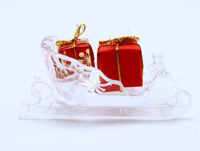 Figuur - Swarovski - Slee van de Kerstman (Boxed +, Antiek en Kunst, Curiosa en Brocante