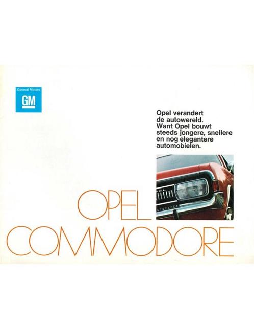 1971 OPEL COMMODORE BROCHURE NEDERLANDS, Livres, Autos | Brochures & Magazines
