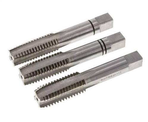 Taraud manuel 3 pièces M 18x2.50 à filetage standard (DIN, Doe-het-zelf en Bouw, Gereedschap | Handgereedschap, Verzenden