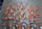 Verre à vin (25) - Verre - Rosaline Pink Swirl, Antiquités & Art